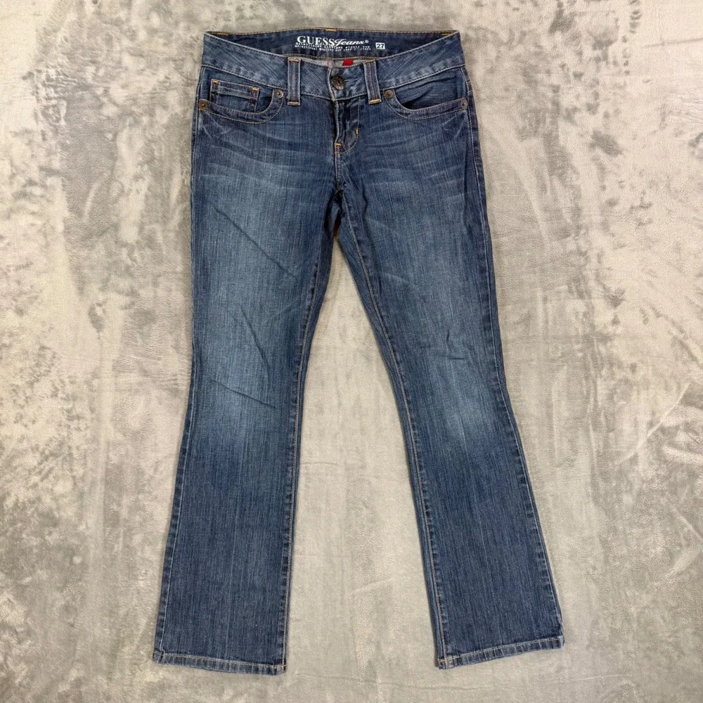 Guess Daredevil Bootcut Jeans Women's Size 27 Blue Medium Wash‎ Denim